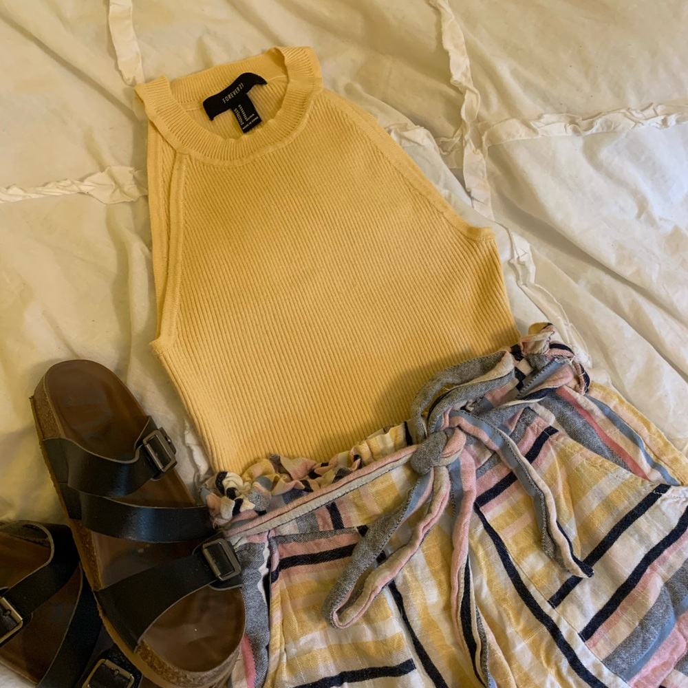 Pale Yellow Tank Top